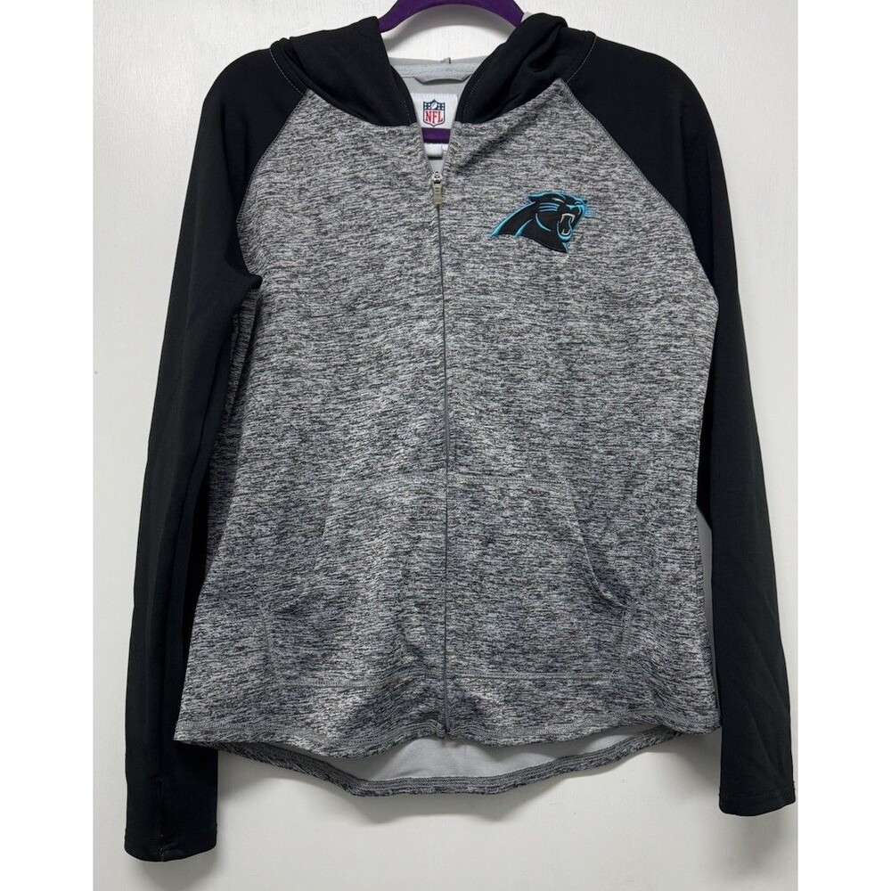 NFL Carolina Panthers Women’s Large Full Zip Hoodie EUC